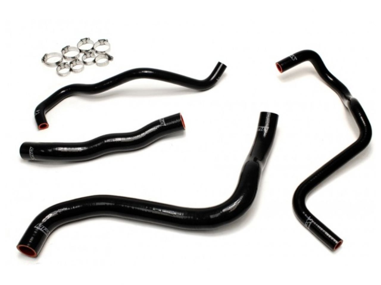 HPS Performance HPS Black Reinforced Silicone Radiator + Heater Hose Kit Honda 13-17