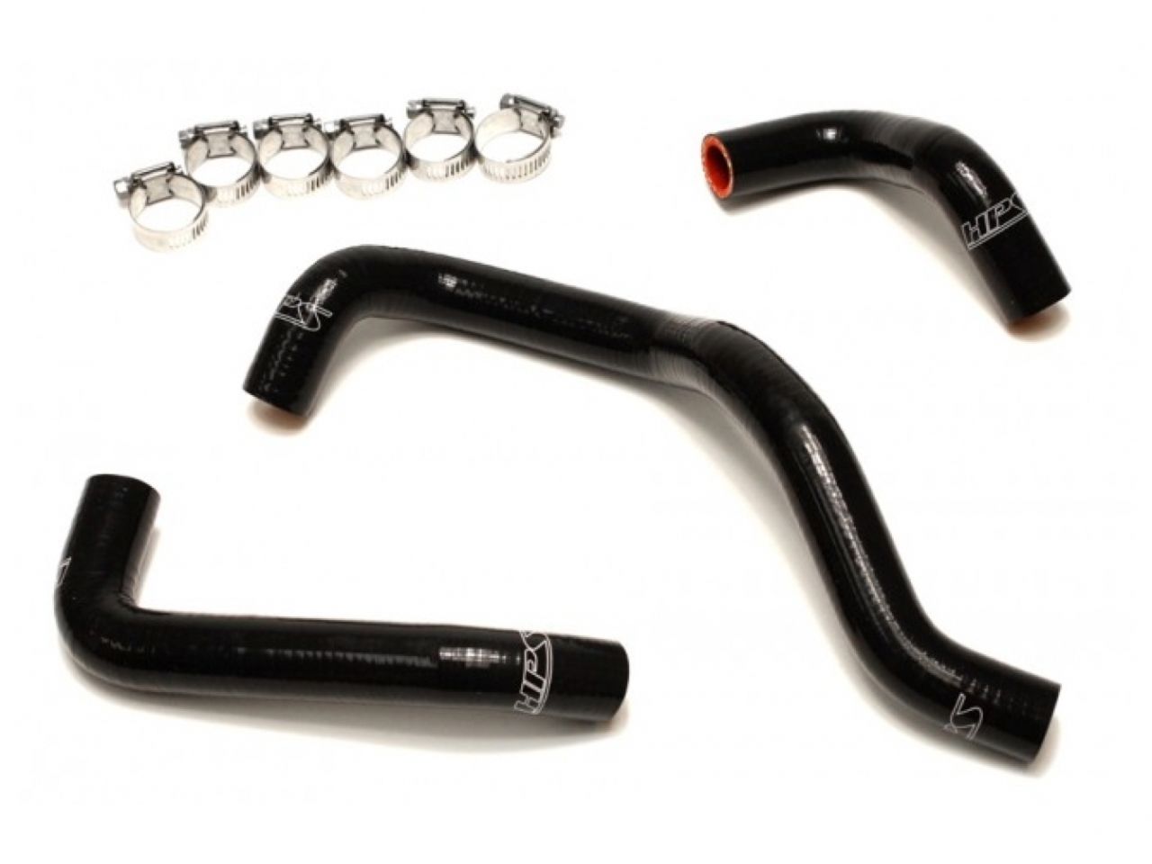 HPS Performance HPS Black Reinforced Silicone Heater Hose Kit Nissan 95-98 240SX S14