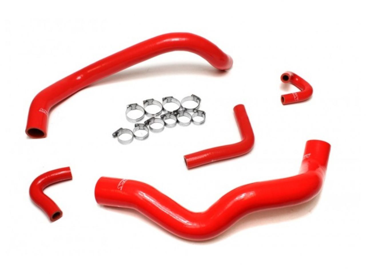 HPS Performance HPS Red Reinforced Silicone Radiator and Heater Hose Kit Coolant — 0NTFJ