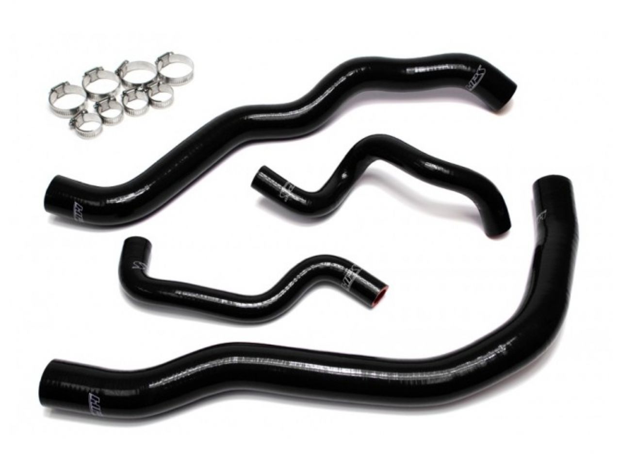HPS Performance HPS Reinforced Black Silicone Radiator Hose Kit Coolant Hyundai — 0VKXR