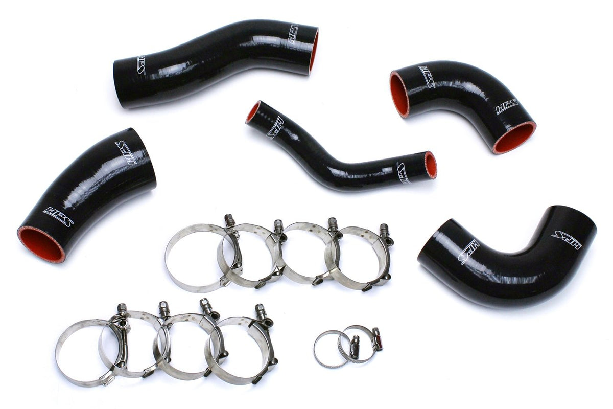 HPS Performance HPS Black Reinforced Silicone Intercooler Hose Kit Kia 11-15 Optima 2.0L