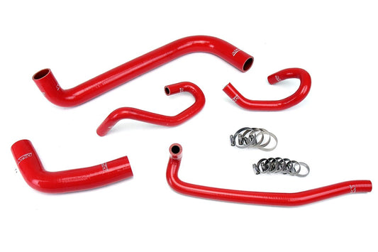 HPS Red Reinforced Silicone Radiator + Heater Hose Kit Toyota 04-06 Tundra 4.7L V8 Left