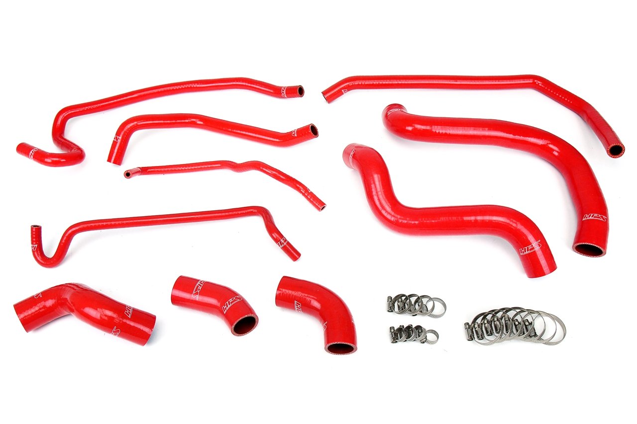 HPS Performance HPS Silicone Radiator + Heater Coolant Hose Kit Ford 2011-2014 Mustang GT