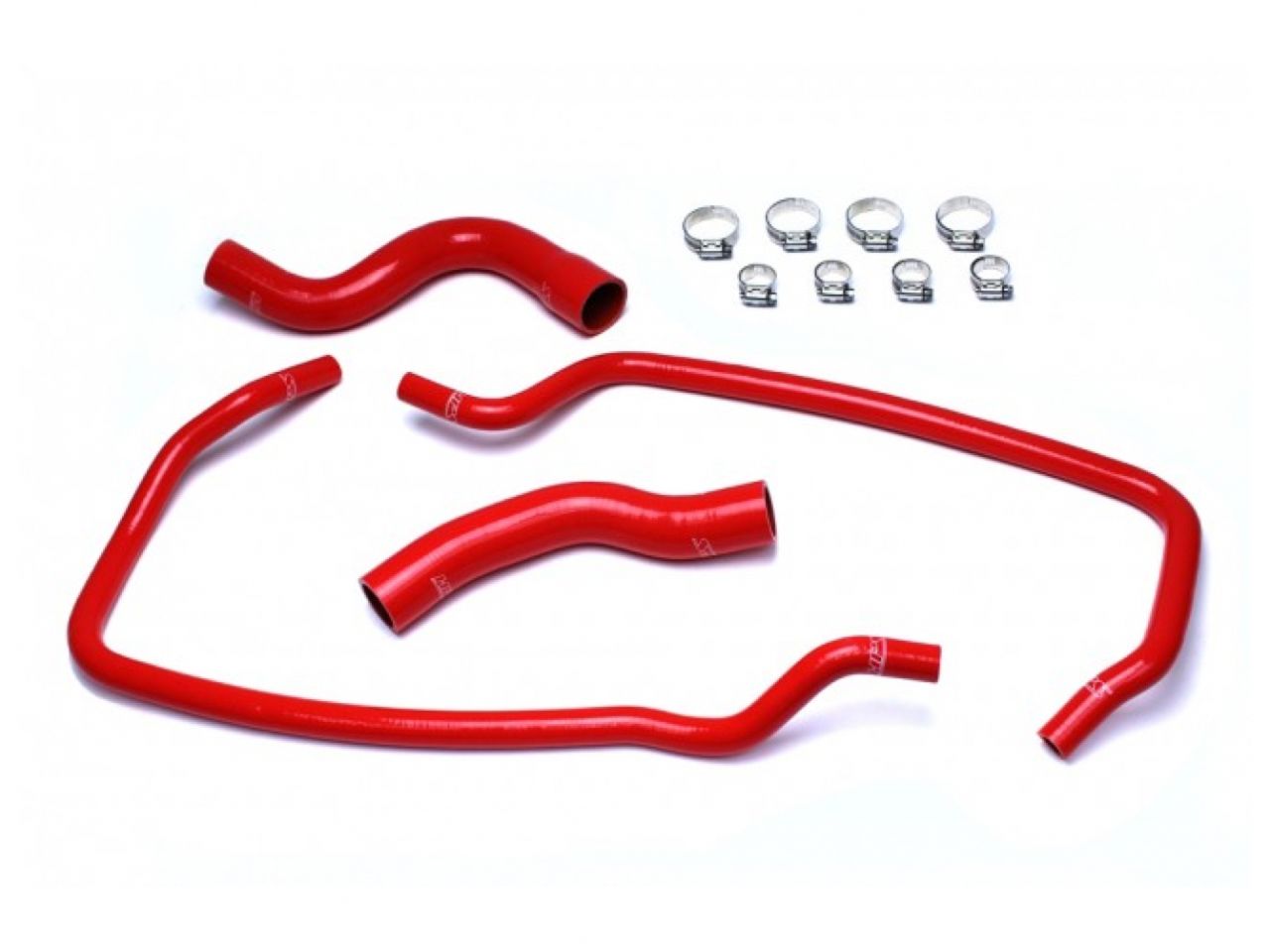 HPS Performance HPS Red Reinforced Silicone Radiator + Heater Hose Kit Coolant Jeep 01-04
