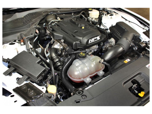 HPS Black Reinforced Silicone Radiator and Heater Hose Kit Coolant Ford 2015-2019 Mustang