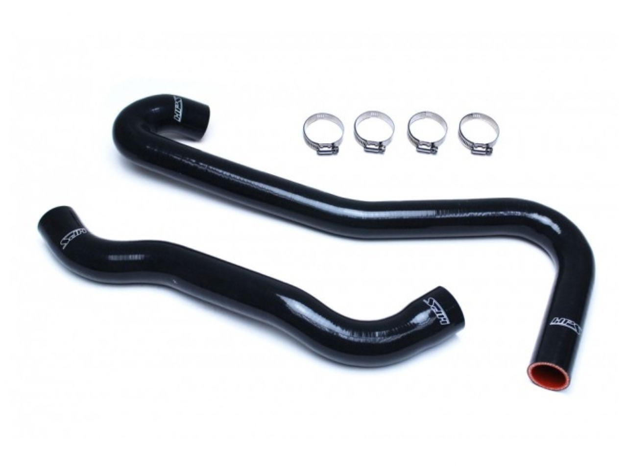 HPS Performance HPS Black Reinforced Silicone Radiator Hose Kit Coolant Jeep 06-08 Grand