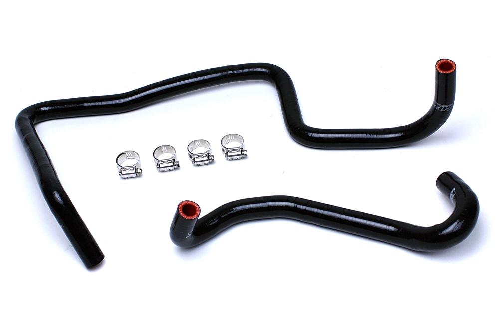 HPS Black Reinforced Silicone Heater Hose Kit Coolant Jeep 06-10 Grand Cherokee WK1 SRT8
