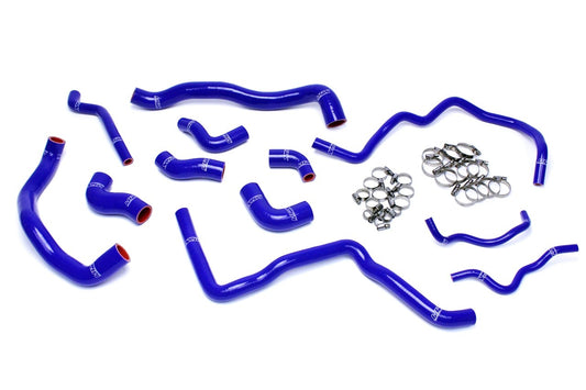 HPS Reinforced Blue Silicone Radiator + Heater Hose Kit Coolant Volkswagen 12-13 Golf R