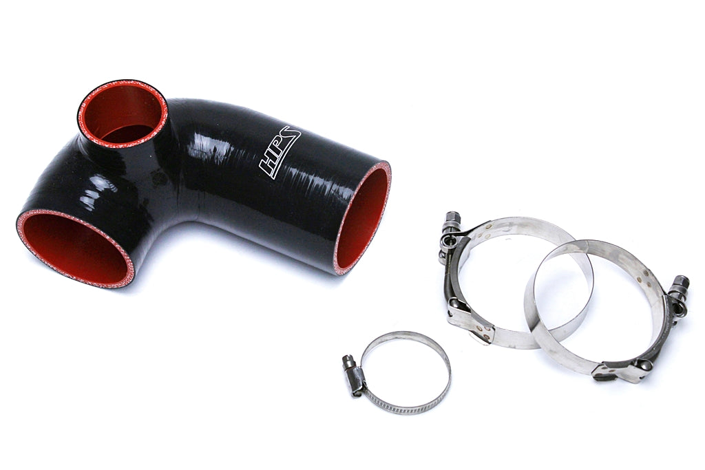 HPS Performance Products HPS Black Reinforced Silicone Post MAF Air Intake Hose Kit Mazda