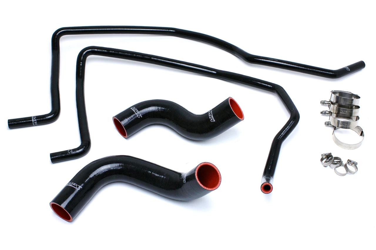 HPS Performance HPS Black Reinforced Silicone Radiator + Heater Hose Kit Dodge 04-06 Ram