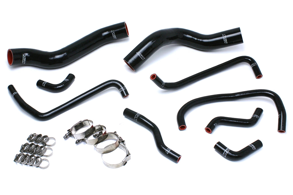 HPS Performance HPS Black Reinforced Silicone Radiator + Heater Hose Kit Dodge 13-14