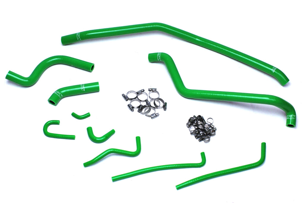 HPS Performance Products HPS Green Reinforced Silicone Radiator Hose Kit Kawasaki 04-09