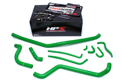 HPS Performance Products HPS Green Reinforced Silicone Radiator Hose Kit Kawasaki 04-09