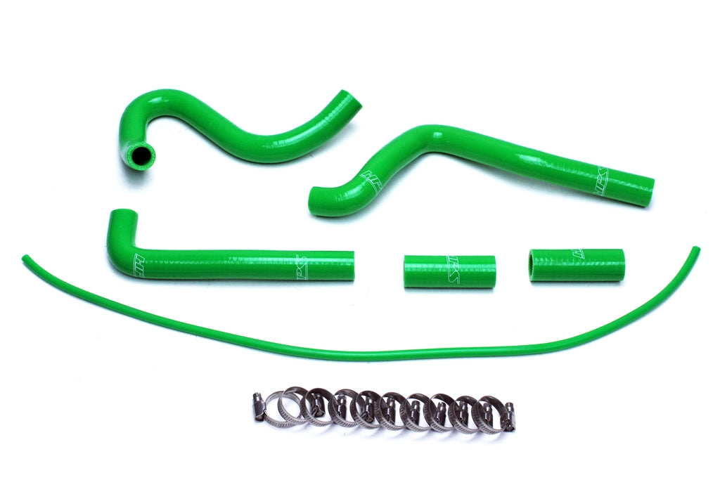 HPS Performance Products HPS Green Reinforced Silicone Radiator Hose Kit Coolant Kawasaki