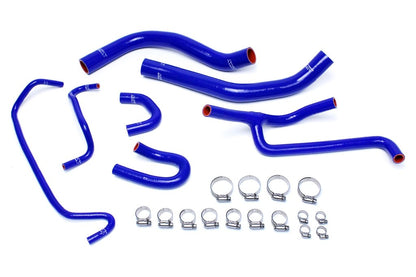 HPS Blue Reinforced Silicone Radiator and Heater Hose Kit Coolant Ford 2015-2017 Mustang
