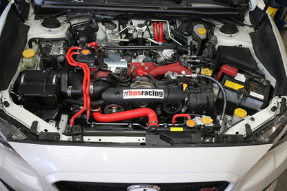 HPS Performance HPS Red Reinforced Silicone Radiator + Heater Hose Kit Subaru 15-16 WRX