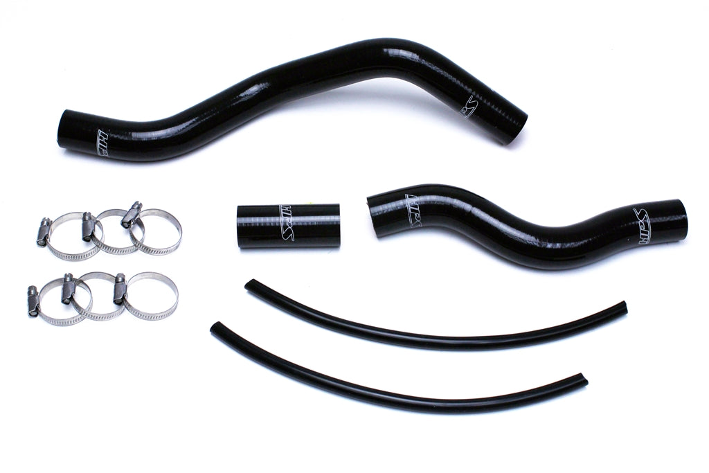 HPS Performance HPS Black Reinforced Silicone Radiator Hose Kit Coolant Honda 01-05 Civic