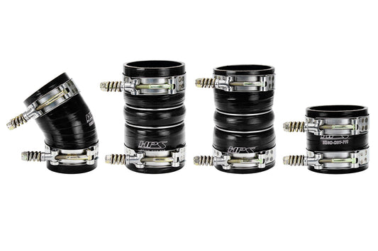 HPS Performance Products HPS High Temp Reinforced Silicone Intercooler Hose Boots Kit Ford 2005-2007 F350 Superduty 6.0L PowerStroke Diesel