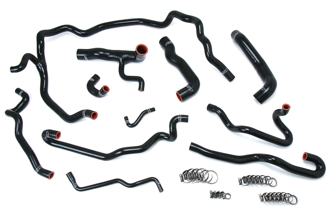 HPS Performance HPS Black Reinforced Silicone Radiator + Heater Hose Kit Coolant BMW