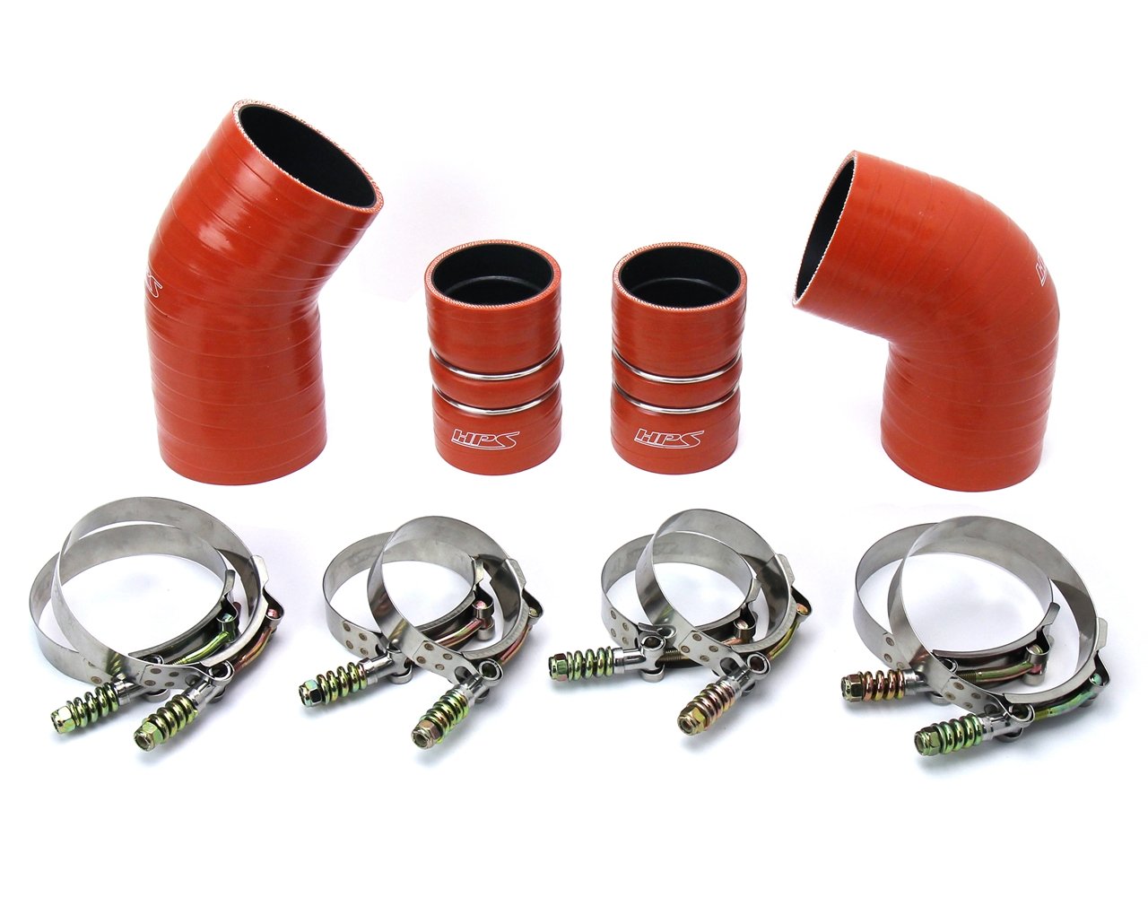 HPS High Temp Aramid Reinforced Silicone Intercooler Hose Boots Kit GMC 2004.5