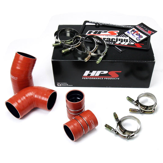 HPS High Temp Aramid Reinforced Silicone Intercooler Hose Boots Kit Chevy 2004.5 — 214YZ