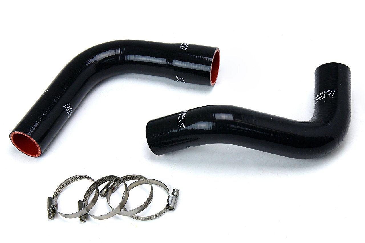 HPS Performance HPS Black Reinforced Silicone Radiator Hose Kit Coolant Jeep 76-86 CJ7