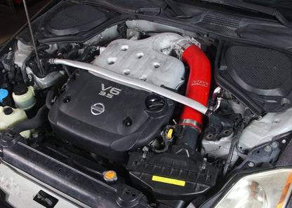 HPS Performance HPS Red Reinforced Silicone Post MAF Air Intake Hose Kit Nissan 03-06