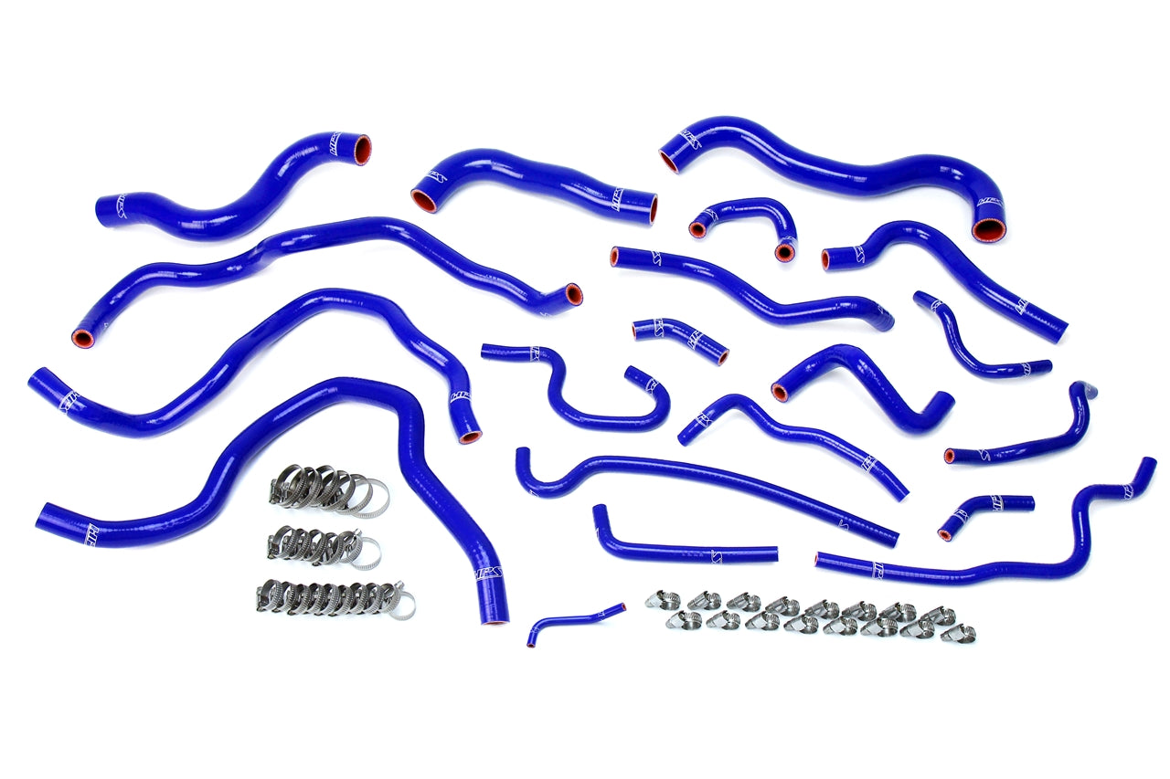 HPS Performance HPS Blue Reinforced Silicone Radiator Heater Coolant Hose Kit Honda 16-18