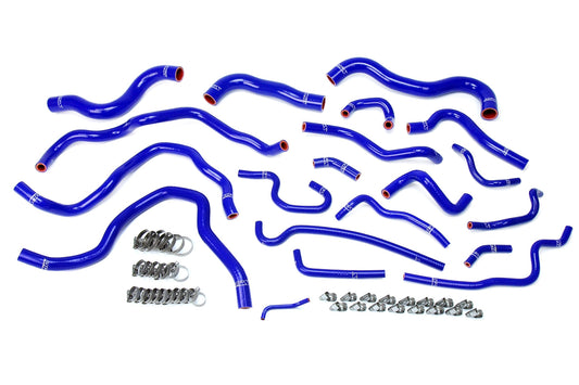 HPS Performance HPS Blue Reinforced Silicone Radiator Heater Coolant Hose Kit Honda 16-18