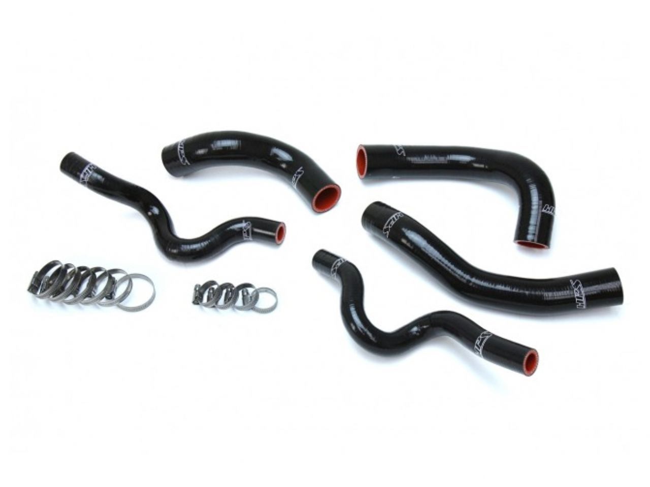 HPS Performance HPS Reinforced Black Silicone Radiator Hose Kit Coolant Hyundai 13-17