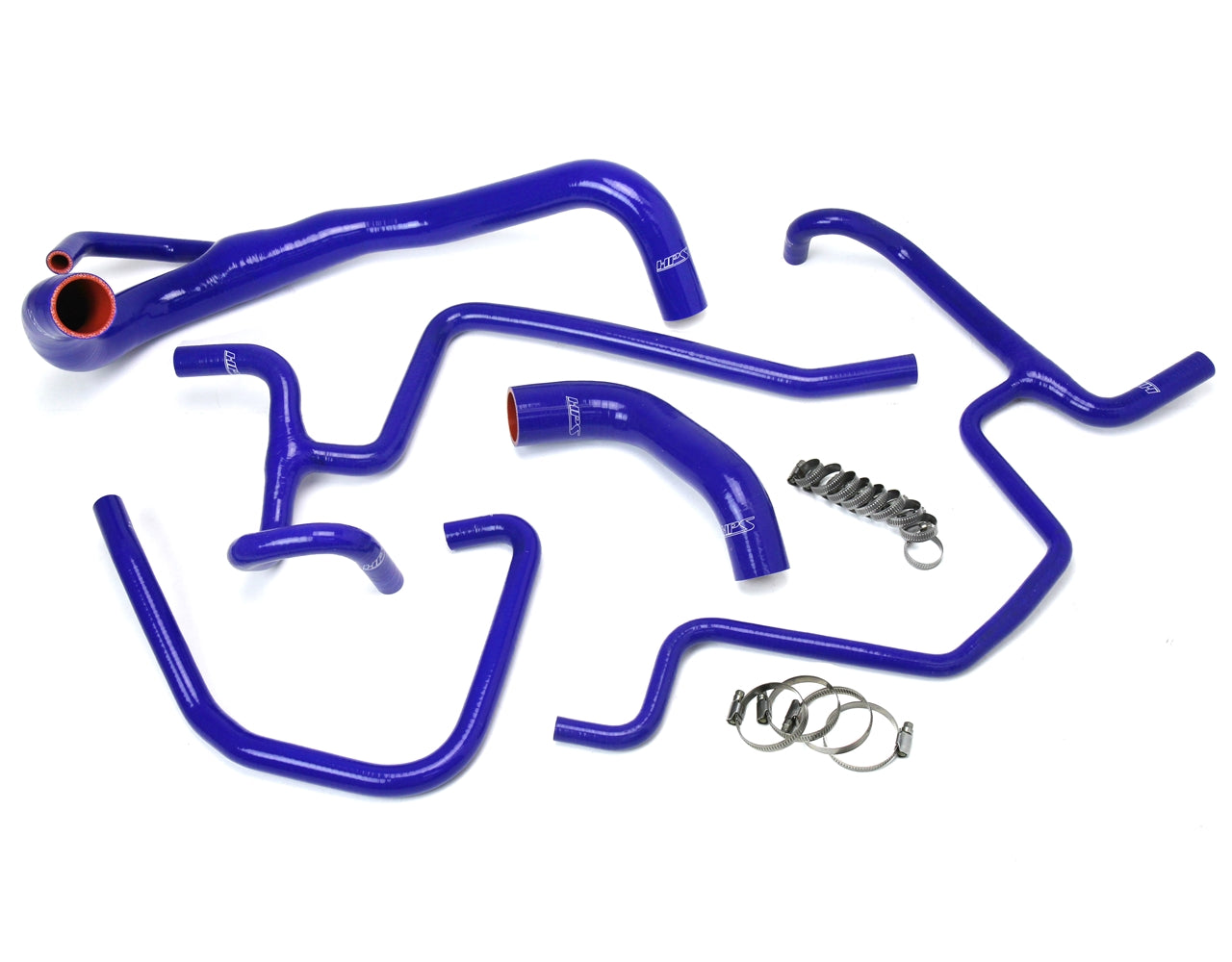 HPS Performance Products HPS Blue Reinforced Silicone Radiator + Heater Hose Kit — 159TC