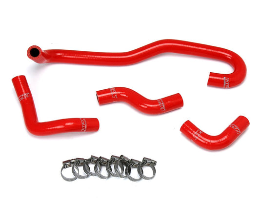 HPS Reinforced Red Silicone Heater Hose Kit Coolant Toyota 89-92 Pickup 3.0L V6 Left Hand