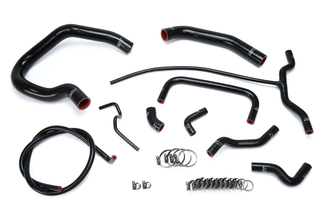 HPS Performance HPS Reinforced Black Silicone Radiator + Heater Hose Kit Coolant Ford