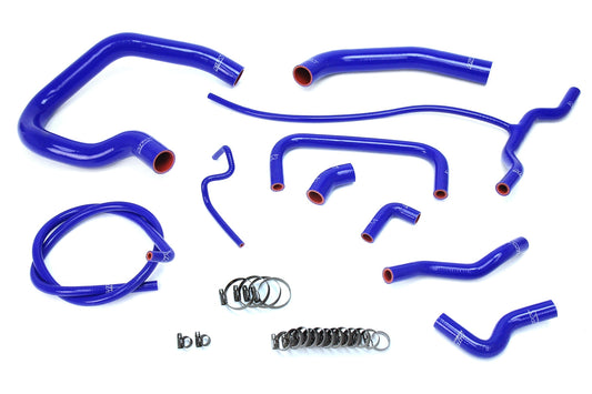 HPS Performance Products HPS Reinforced Blue Silicone Radiator + Heater Hose Kit Coolant