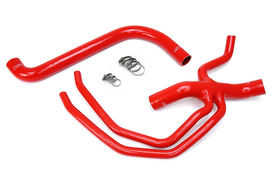HPS Performance HPS Red Reinforced Silicone Radiator Hose Kit Coolant Ford 99-03 F150