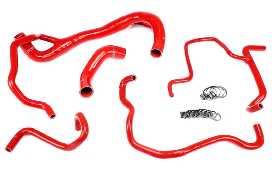 HPS Red Reinforced Silicone Radiator + Heater Hose Kit Coolant Dodge 15-16 Charger R/T