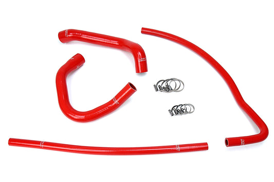 HPS Performance HPS Red Reinforced Silicone Radiator + Heater Hose Kit Jeep 93-98 Grand