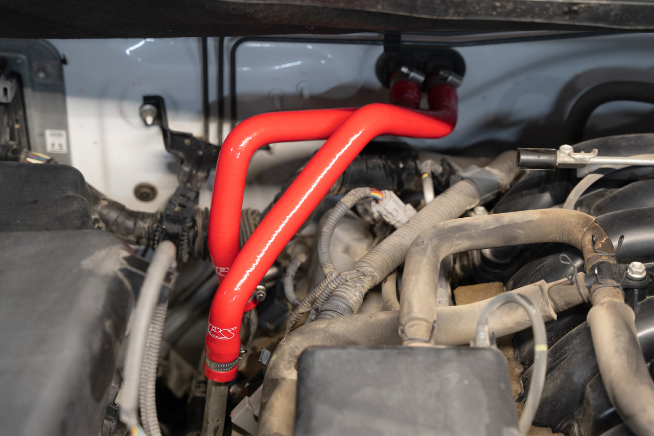HPS Performance HPS Red Reinforced Silicone Heater Hose Kit Coolant Toyota 07-11 Tundra
