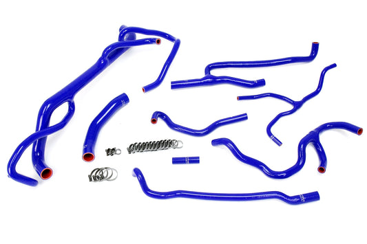 HPS Performance HPS Blue Reinforced Silicone Radiator + Heater Hose Kit Coolant Chevy