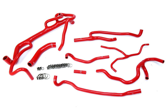 HPS Performance Products HPS Red Reinforced Silicone Radiator + Heater Hose Kit Coolant