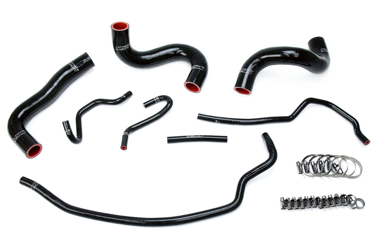 HPS Performance HPS Black Reinforced Silicone Radiator Hose Kit Coolant Toyota — 1K7R0