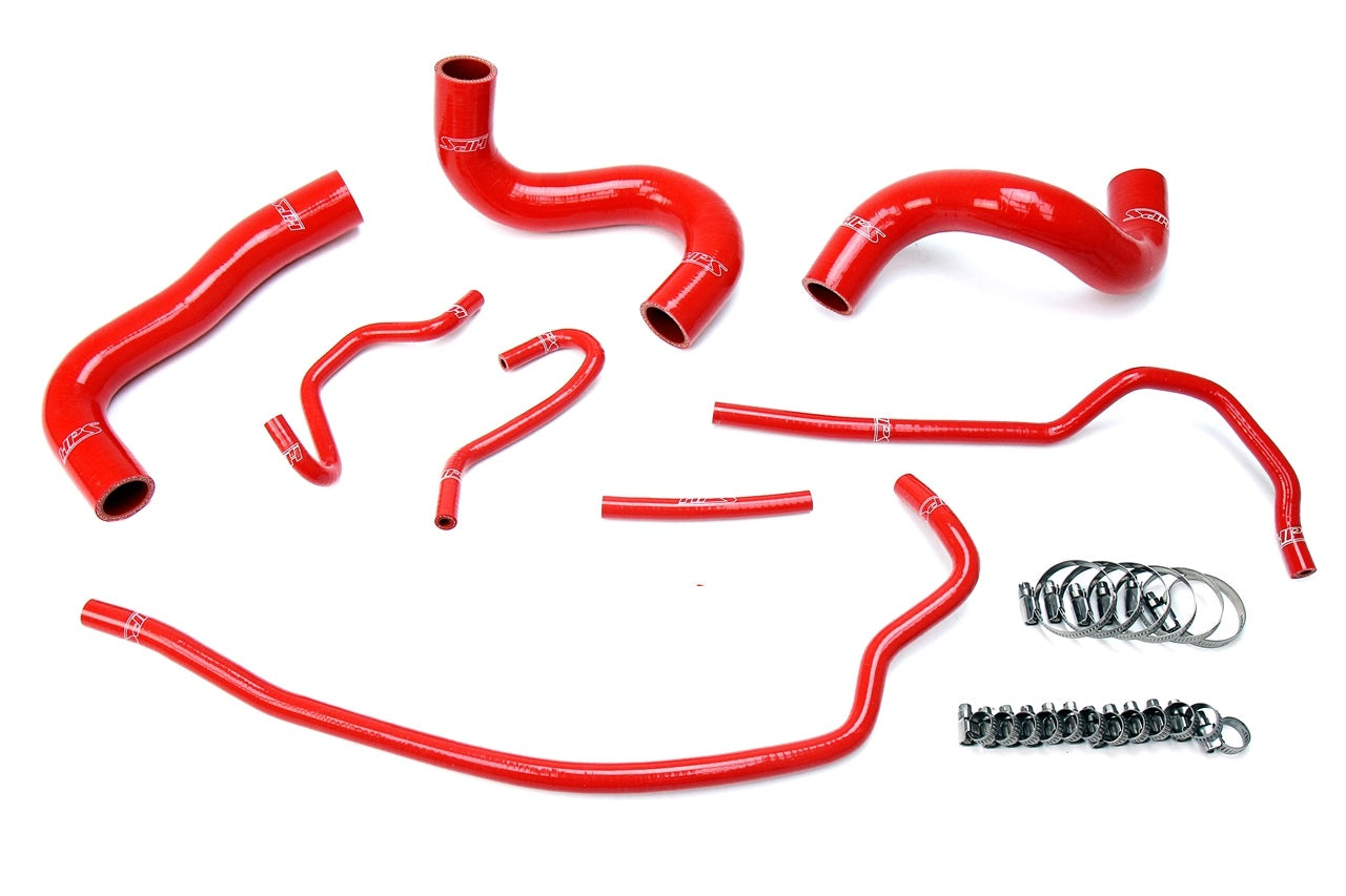 HPS Performance HPS Red Reinforced Silicone Radiator Hose Kit Coolant Toyota 09-13