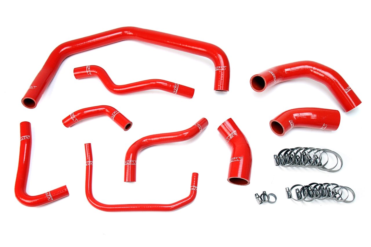 HPS Performance HPS Reinforced Silicone Radiator Hose Kit Coolant Ford 03-04 Mustang SVT