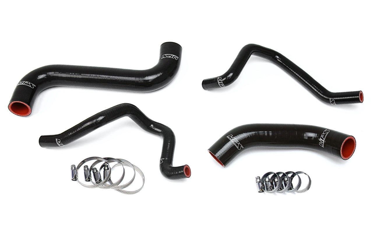 HPS Performance HPS Black Reinforced Silicone Radiator + Heater Hose Kit Subaru 2006-2007