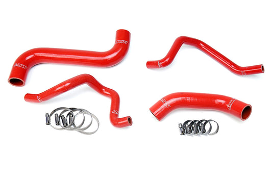 HPS Performance HPS Red Reinforced Silicone Radiator + Heater Hose Kit Subaru 2006-2007