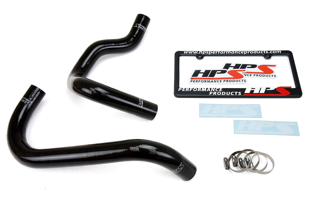 HPS Performance Products HPS Reinforced Black Silicone Radiator Hose Kit Coolant — 1K846