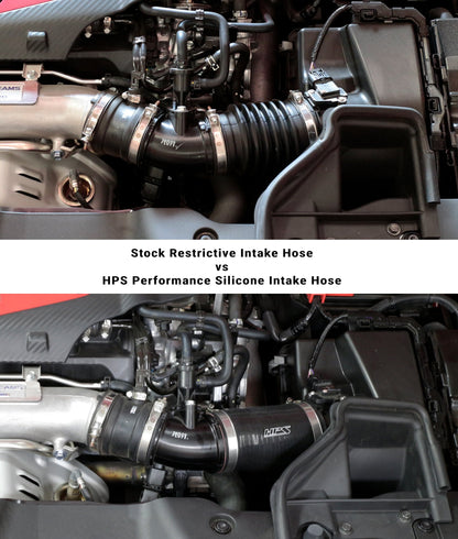 HPS Silicone Post MAF Air Intake Hose Kit Honda 17-19 Civic Type R 2.0L Turbo, 57-1765