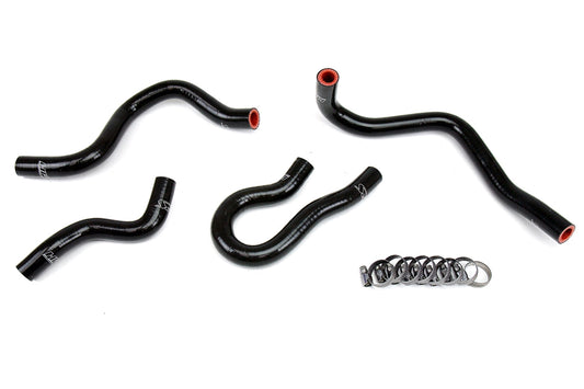 HPS Performance HPS Reinforced Black Silicone Heater Hose Kit Coolant Honda 99-00 Civic