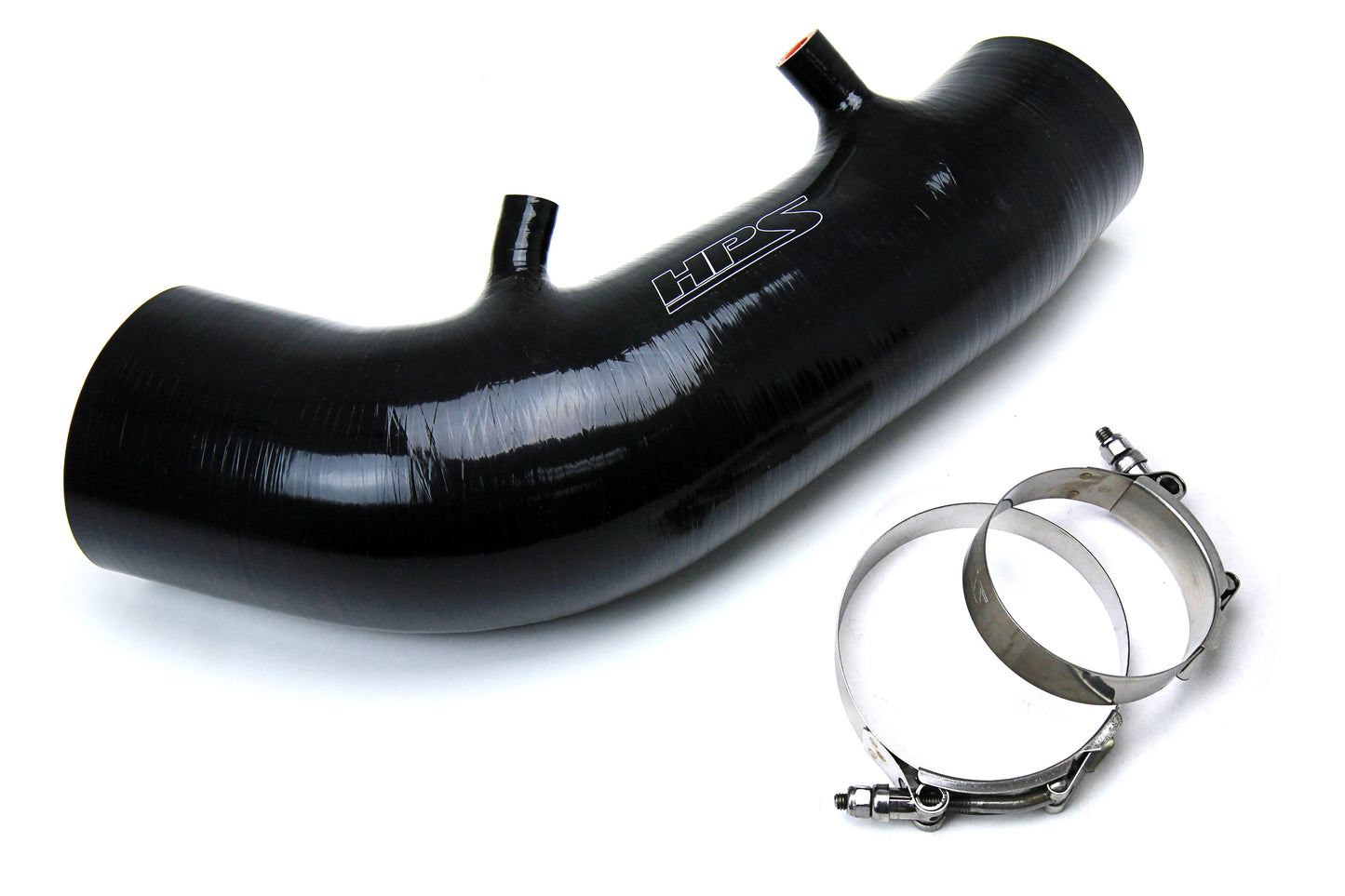 HPS Performance HPS Black Reinforced Silicone Post MAF Air Intake Hose Kit Honda 06-09