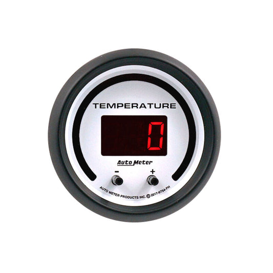 Autometer 52.4mm White Switchable 60-340 Degrees F / 40-170 Degrees C Phantom Elite Digital Gauge 6754-PH